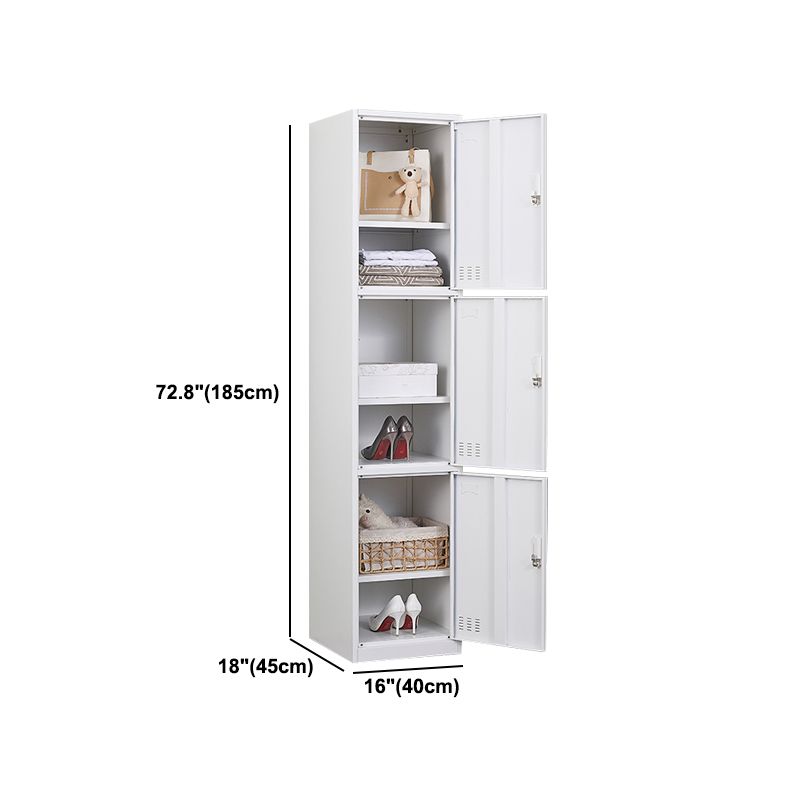 Contemporary Hinged Wardrobe Closet Metal Wardrobe Cabinet for Home