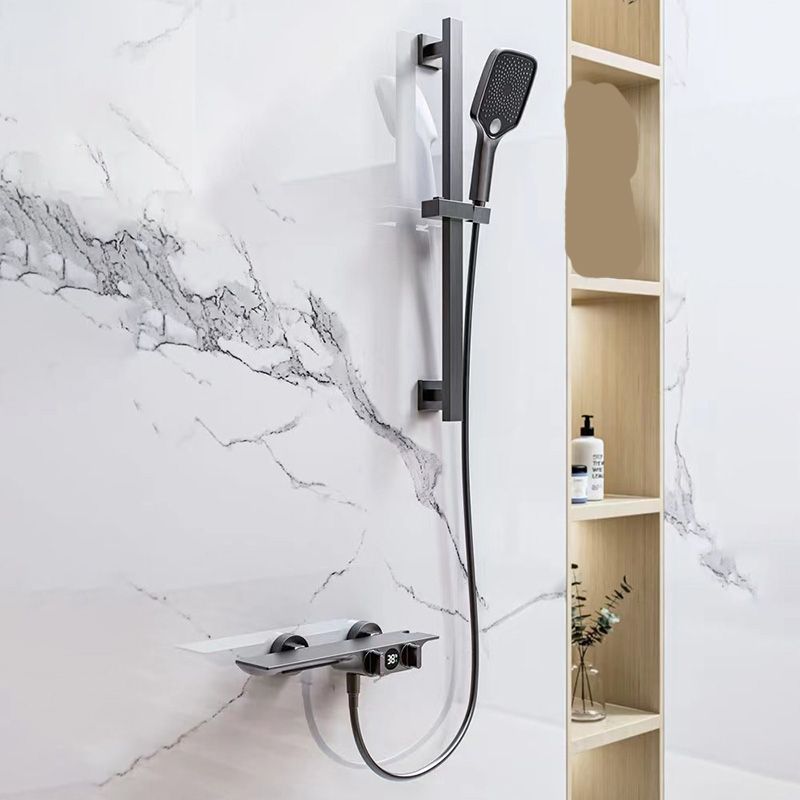 Modern Faucets Copper 2-Handle and 4-Hole Wall Mounted Bath Faucet Trim