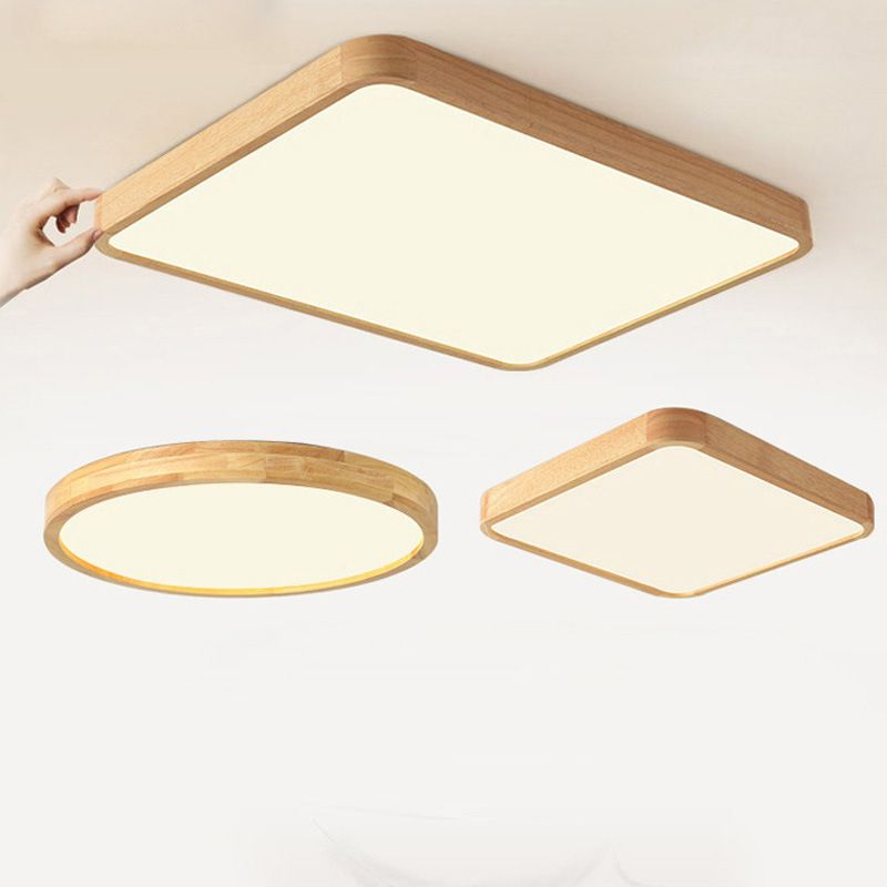 Modern Flush Mount Ceiling Chandelier Wood Flush Mount Lights