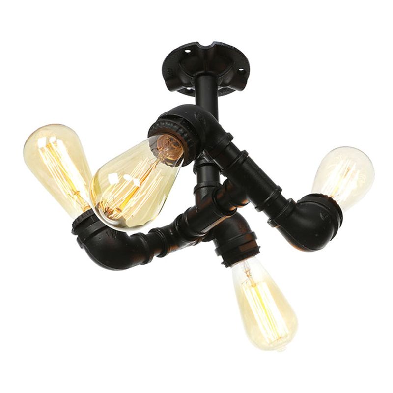 Techo Industrial Colgante Tubo Retro Tubo Ligero De Cristal Luz Hotel Ligero