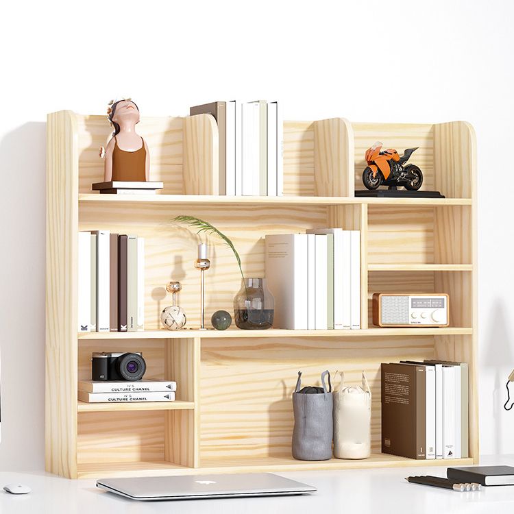 Libris de bibliothèque standard en bois de pin naturel moderne