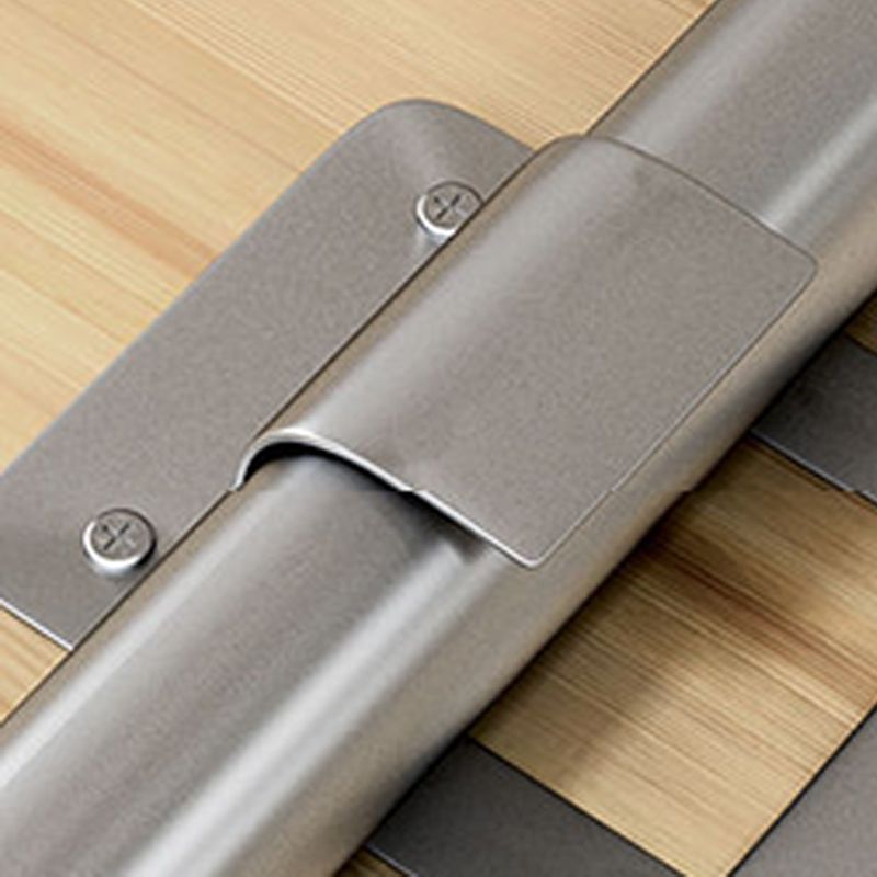 Wooden and Metal Table Mid-Century Modern Style Minimalist Home Dining Table