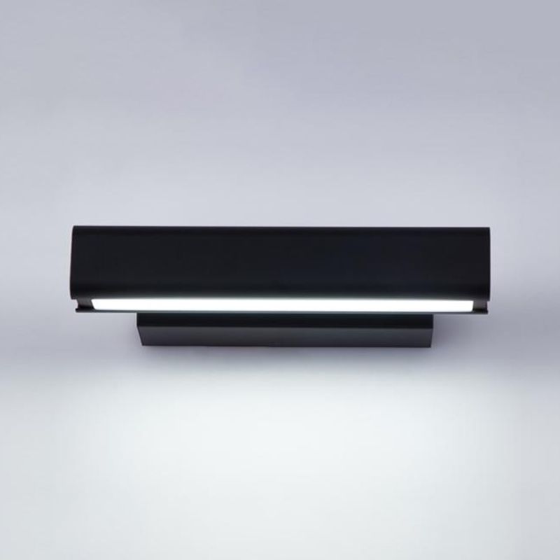 Metal Square Shape Wall Light Modern Style 1 Light Wall Mounted Light Fixture