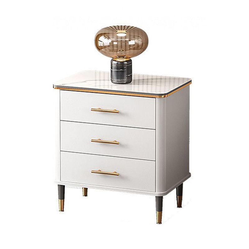 Contemporary Glam Storage Chest Marble Storage Chest Dresser for Home
