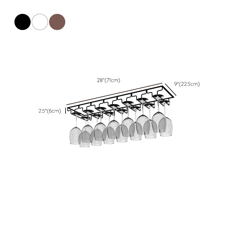 Modern Hanging Wine Glass Rack Metal Glass & Stemware Holder