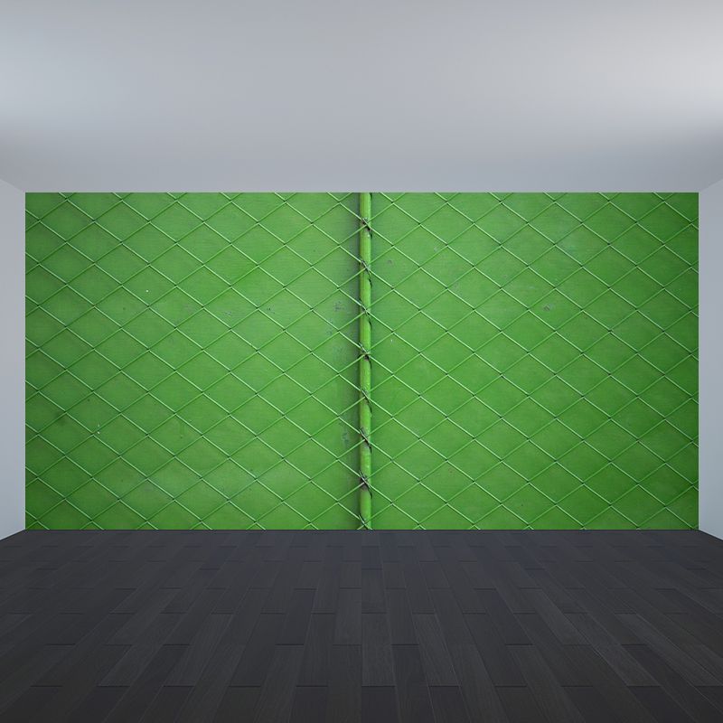 Industrial Style Fence Metal Mural for Dining Room, Personalized Size Available