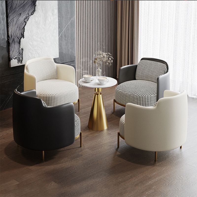 Glam Metal Side End Table Pedestal Round Living Room Sofa Side Accent Table