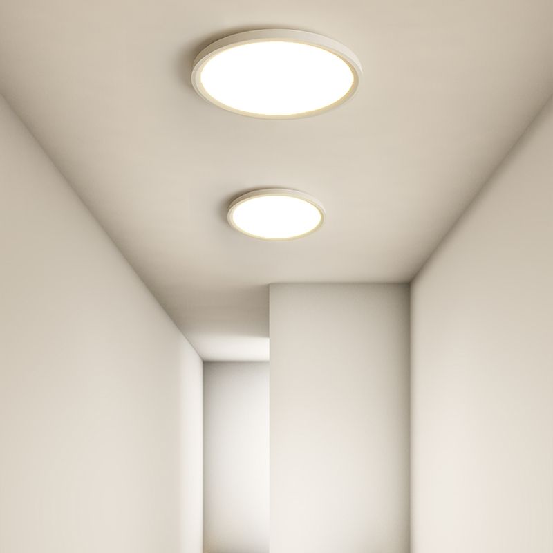 Illuminazione per montaggio a soffitto a LED ad anello Plafoniere moderne da incasso con paralume in acrilico