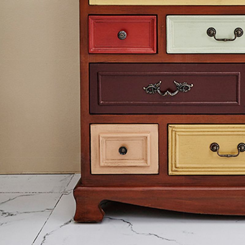 Nautical Bedroom Chest Solid Wood 16"Wide Storage Chest with Drawers