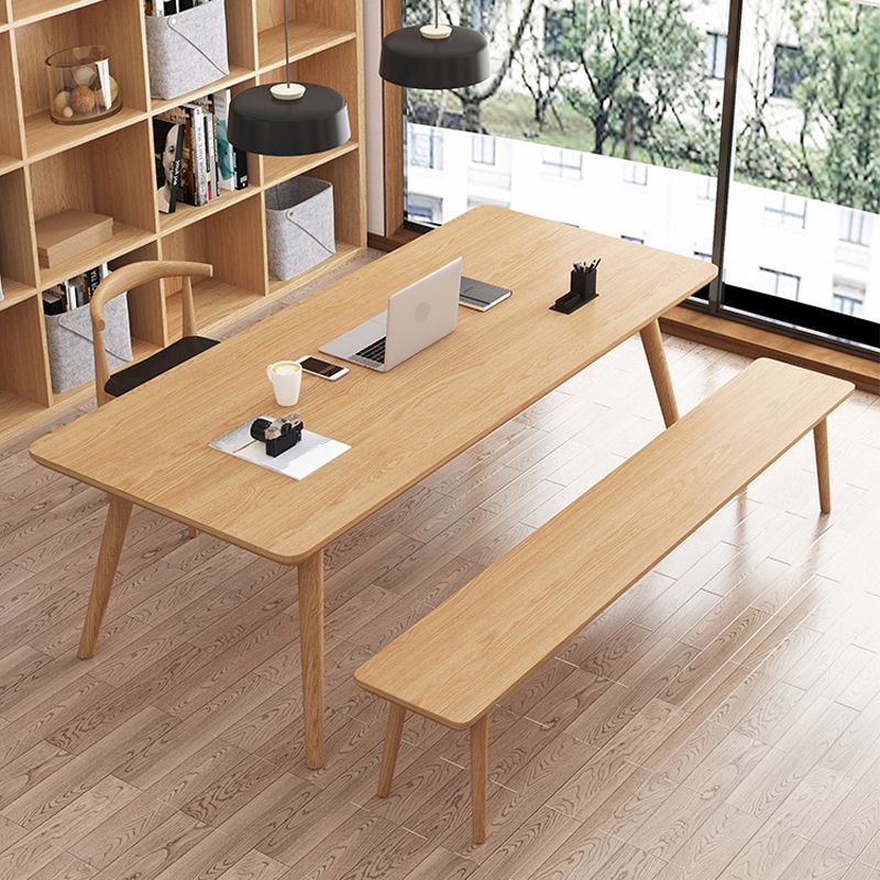 Contemporary Solid Wood Dining Table Natural Dining Table for Dining Room