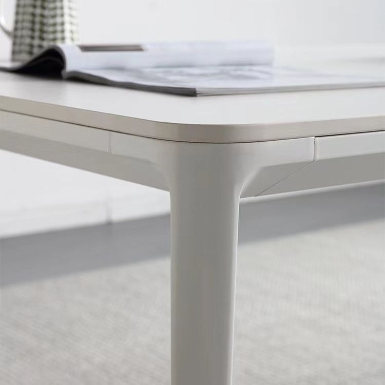 Contemporary 1/2/4/5/6/7 Pieces Furniture Stone Rectangle Dining Chairs Set in White