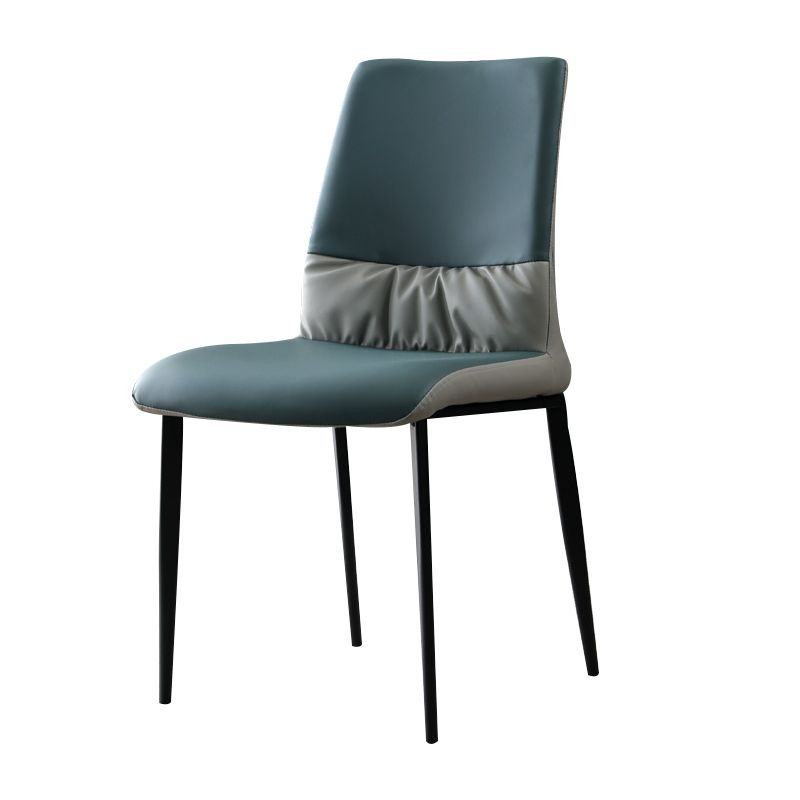 Nordic Armrest Backrest Cushion Chair with Metal Legs for Dining Room