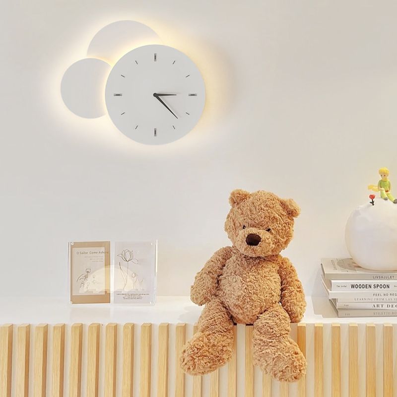 Single White Modernism Wall Mounted Sconce LED Unique Wall Light