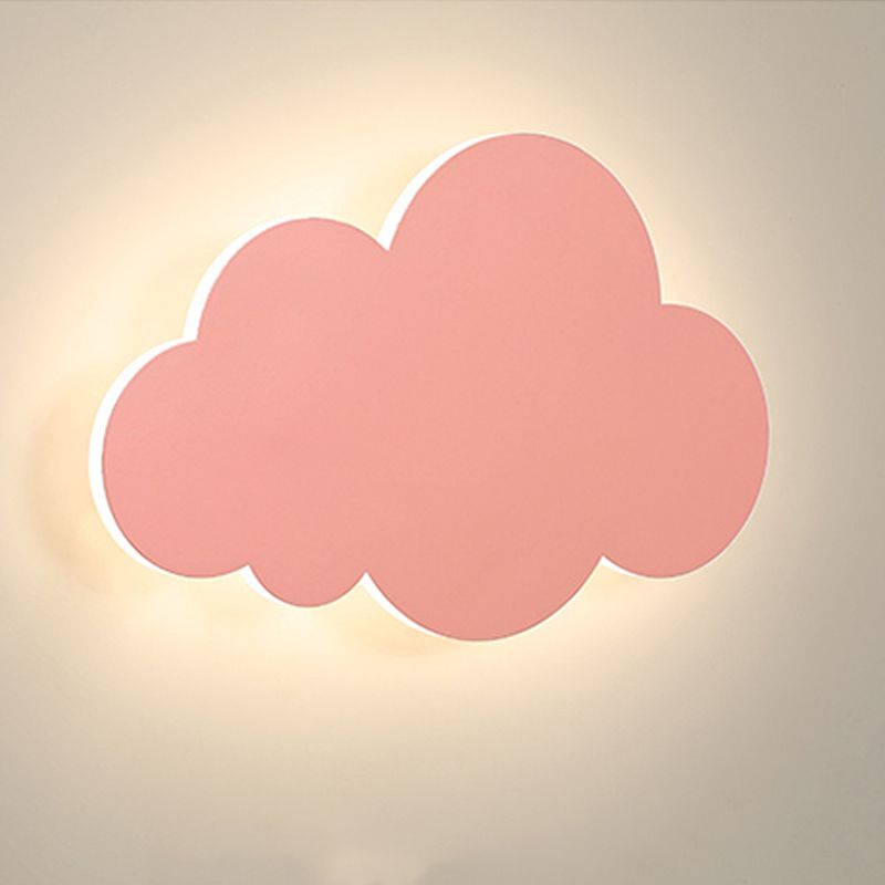 1 Light Cloud Wall Sconce Modern Style Metal Wall Lighting for Bedroom