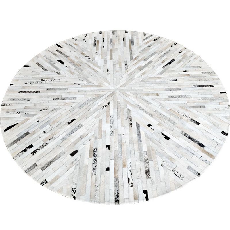 Modern Harlequin Patroon Tapijt Cowhide Round Tapijt Tapijt Non-Slip Backing Indoor Toe voor woningdecoratie
