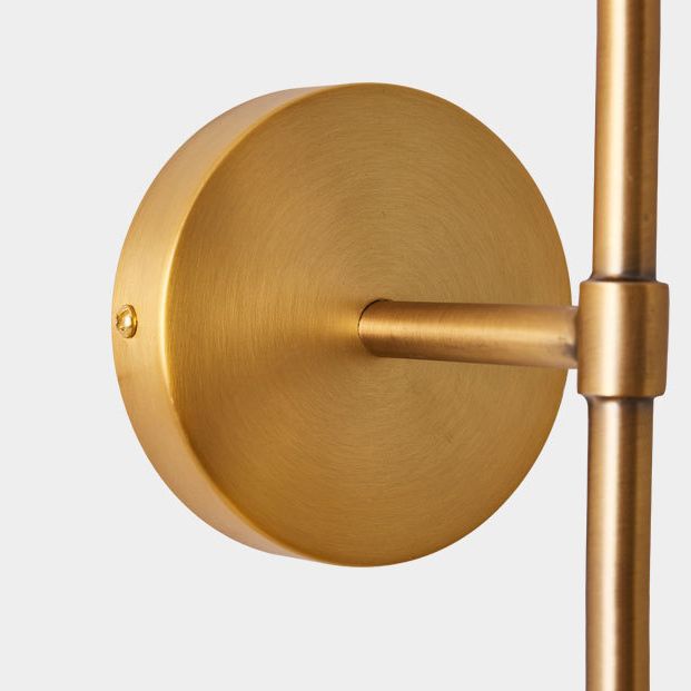 Contemporary Vanity Light Simple Glass Ball Shade Wall Light Sconce for Bathroom