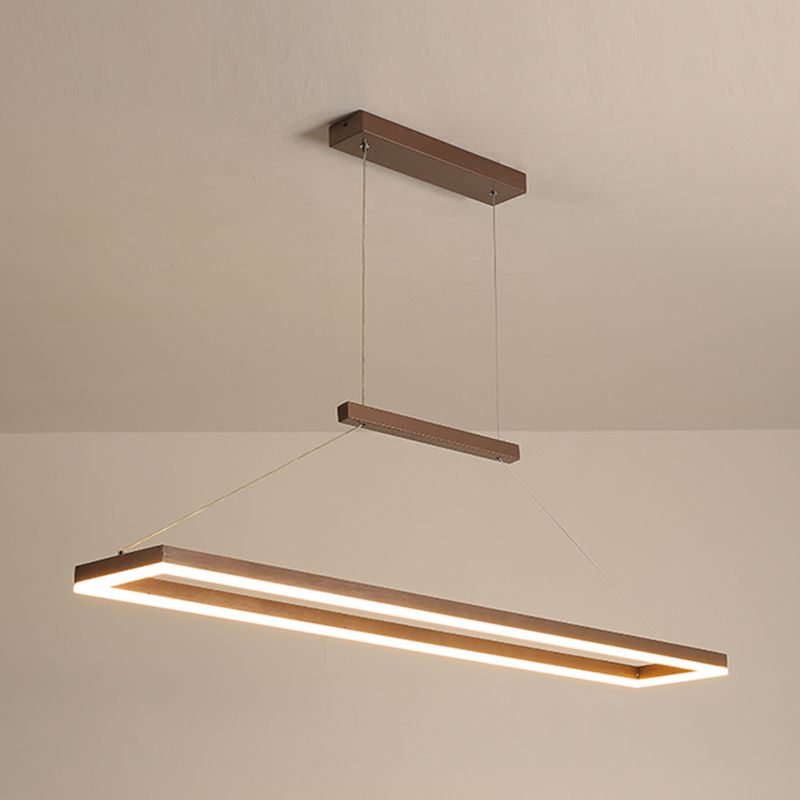 Rechteckform Island Leuchttäle Metal 1 Light Island Lighting