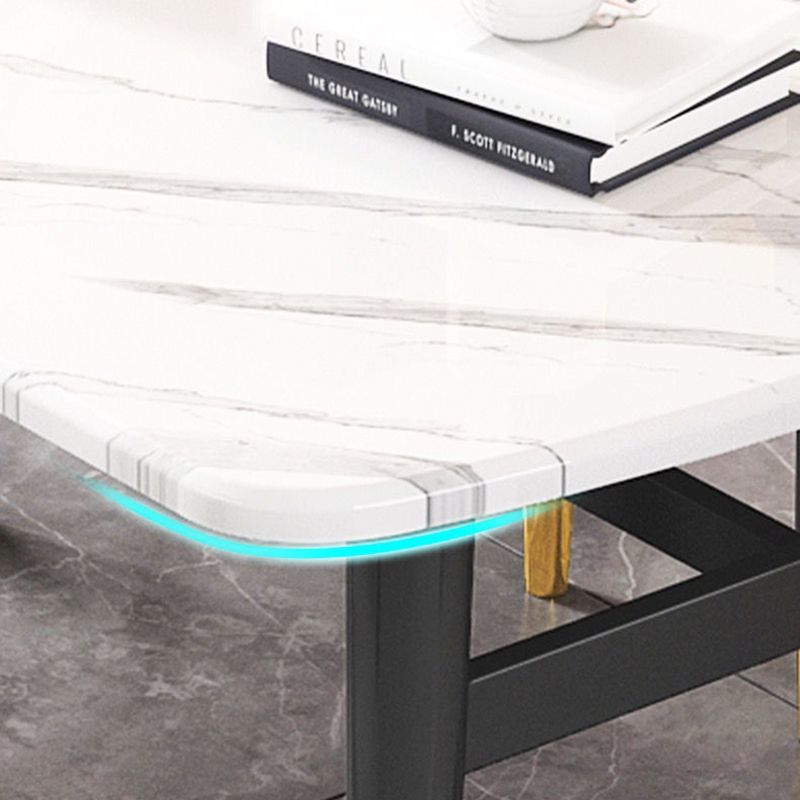 Minimalist Style MDF Top Dining Table Set of Rectangle Shape for Formal Dinette Set