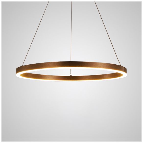 Luz de techo colgante moderna de 1/3 de luz con tono acrílico Café de araña redonda colgante en luz cálida/blanca