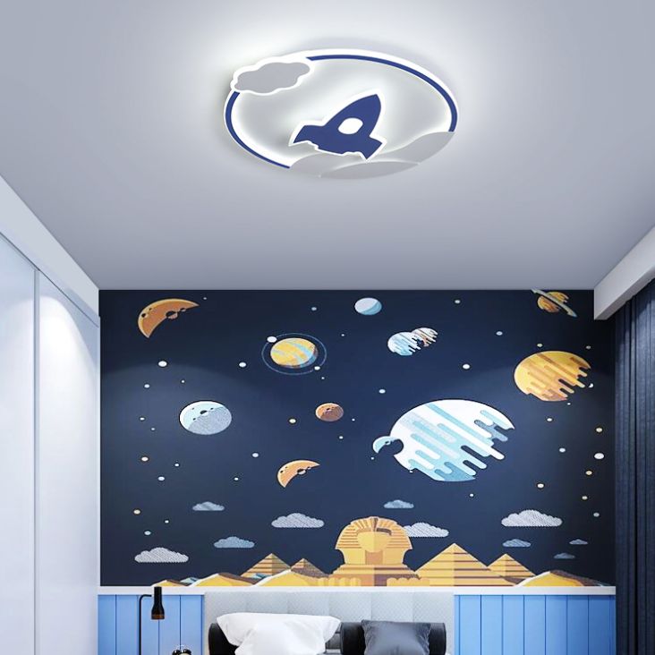 Kids Flush Mount Light Metal LED Ceiling Mount Light Fixture for Children's Room
