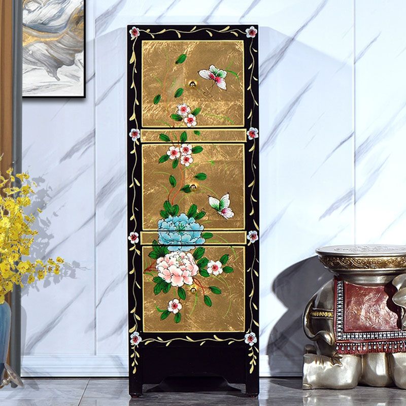 Nautical Bedroom Storage Chest Wooden Vertical Chest with Drawers