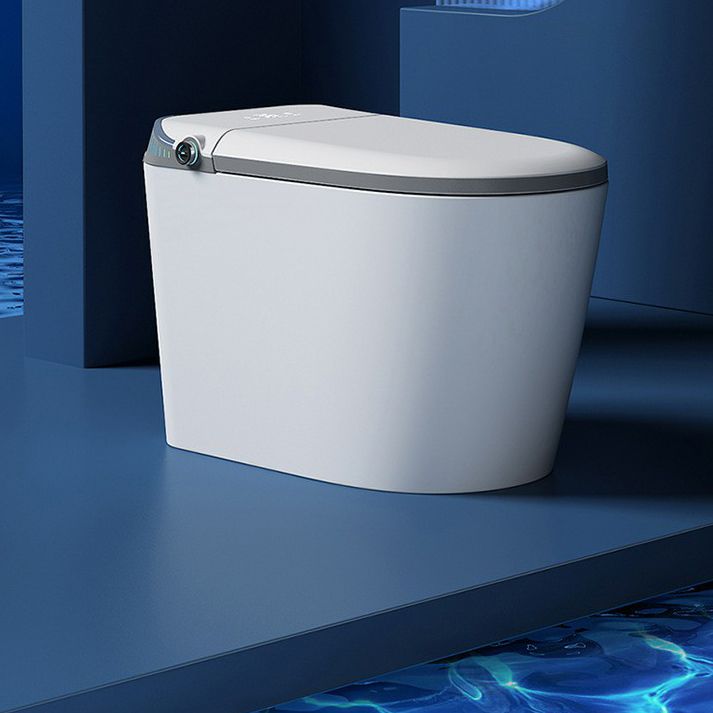 Contemporary One Piece Flush Toilet White Toilet for Bathroom