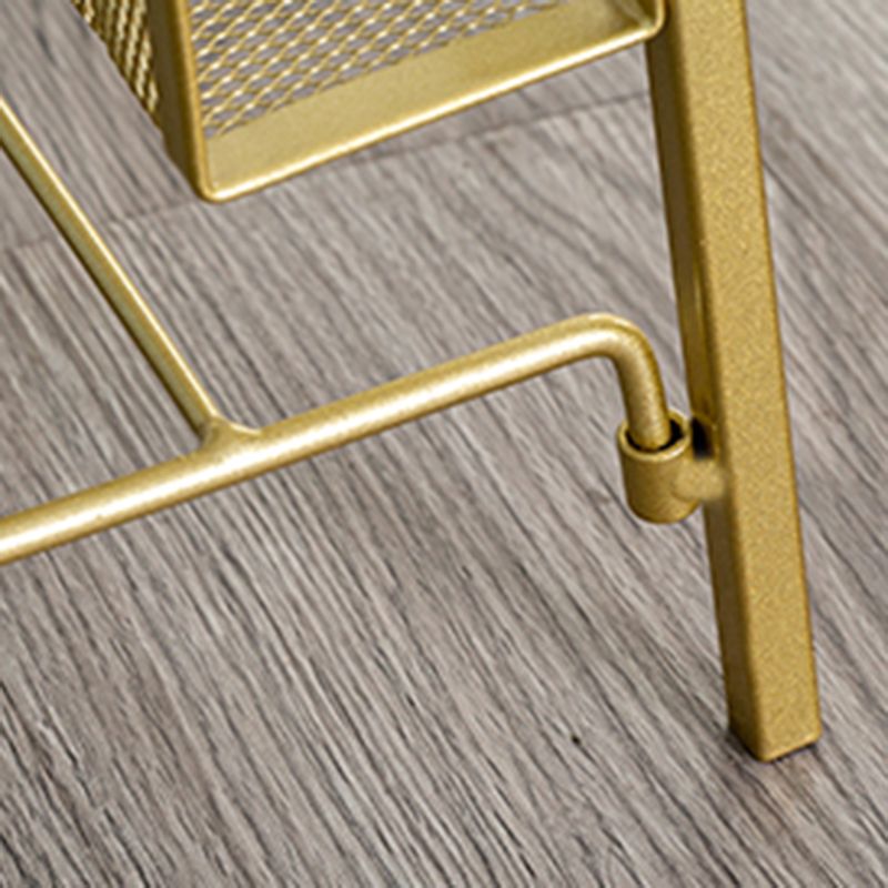 Modern Metal Ladder Bookshelf Iron Closed Back Bookcase for Home