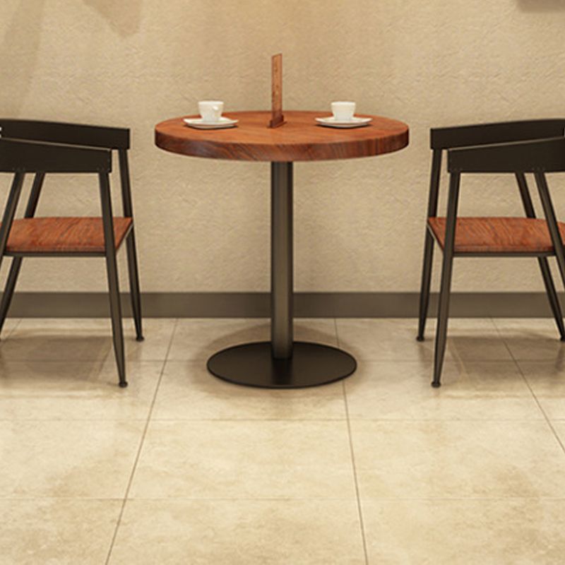 Modern Solid Wood Dining Table Round Pedestal Base Dining Table for Home Use