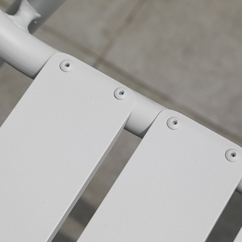 Industrial Armchair Open Back Metal Patio Dining Chair with Arm