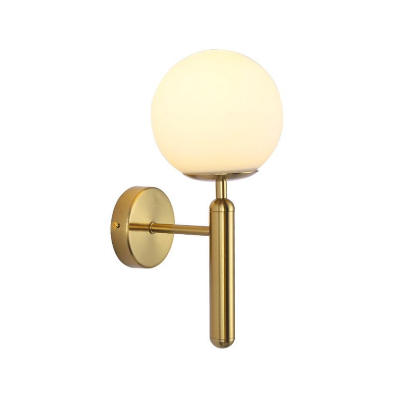 Sphere Shape Glass Sconce Light Modern Style Wall Lamp for Dining Room