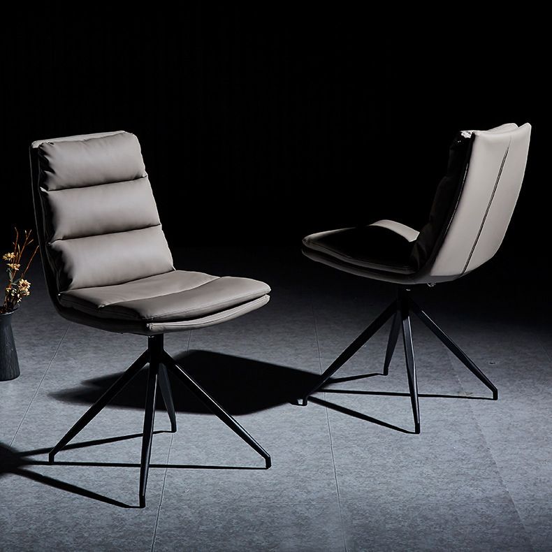 Chaises de salle à manger sans bras contemporaines, finition mate, chaise latérale Parsons pour brasserie
