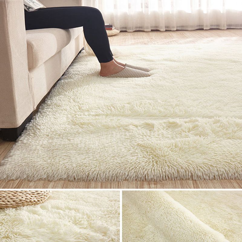 Multicolor Comfort Rug Polyester Carpet Solid Indoor Rug Non-Slip Backing for Living Room