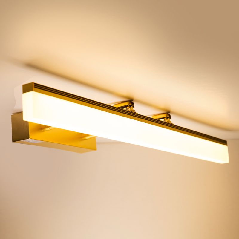 Metall Rechteck Wandleuchte Moderne LED -Wandbeleuchtung in Gold
