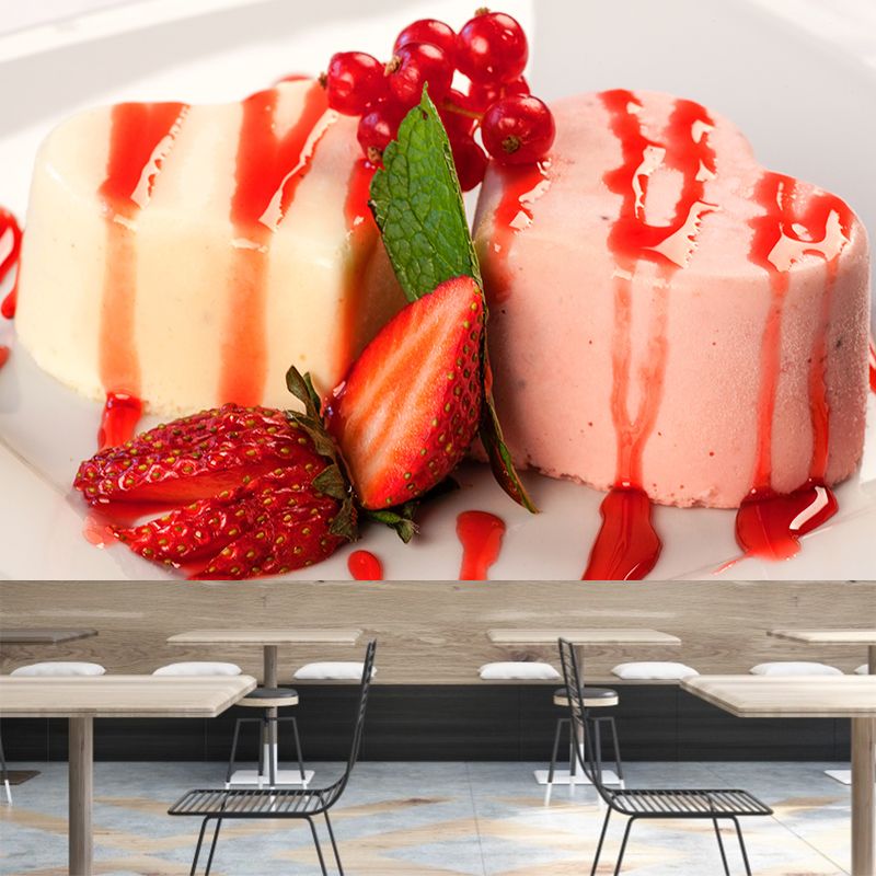 Sweet Cake Wall Paper Murals Water Resistant Cake Shop Wall Art, Custom-Made