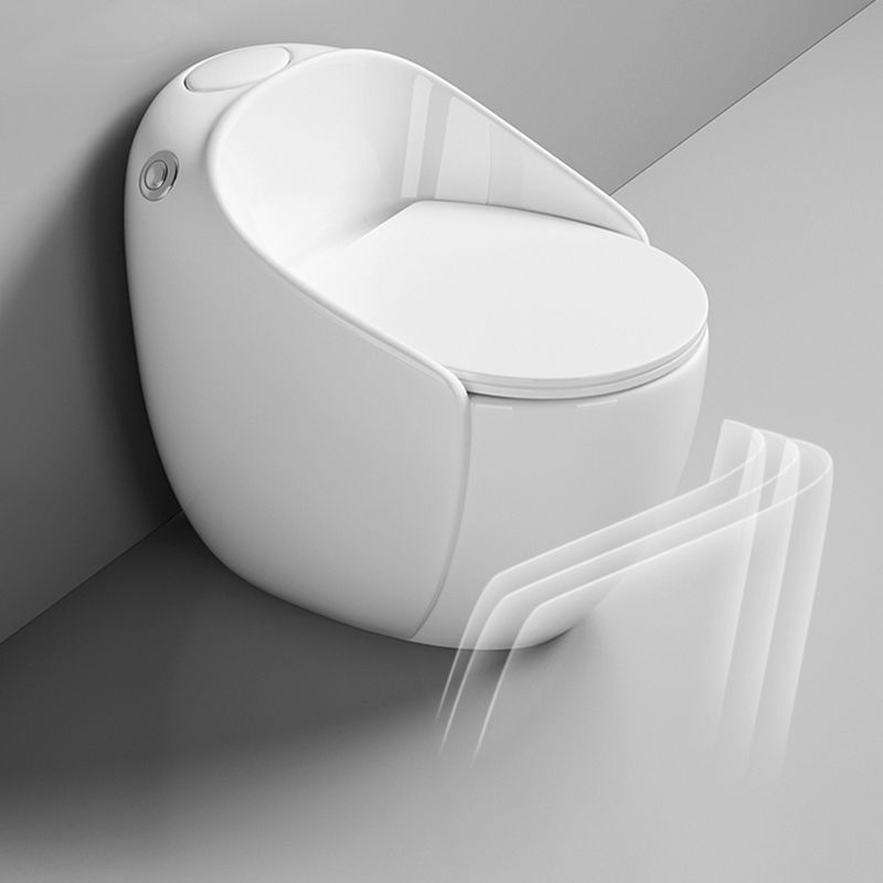 Contemporary Floor Mounted Flush Toilet Siphon Jet Toilet Bowl for Washroom