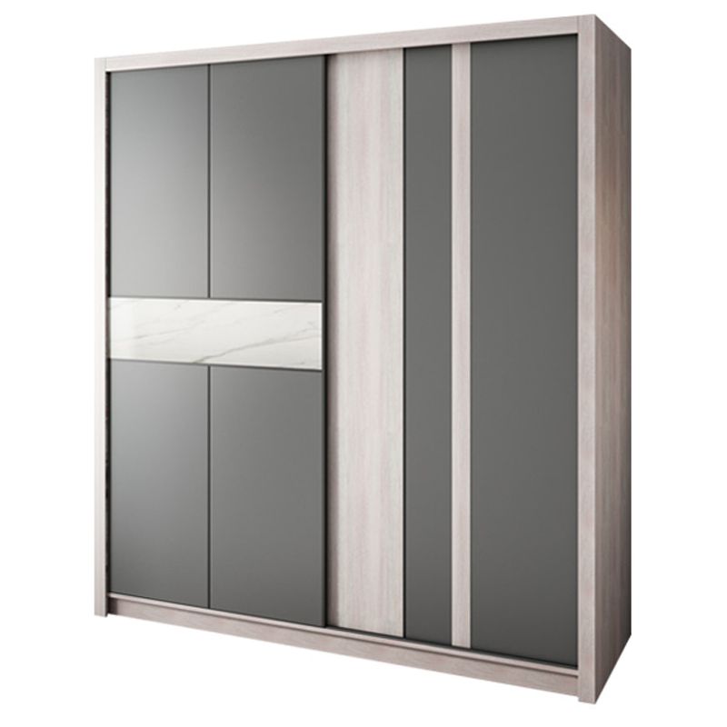 Sliding Wardrobe Closet with Shelves Modern Wardrobe Armoire