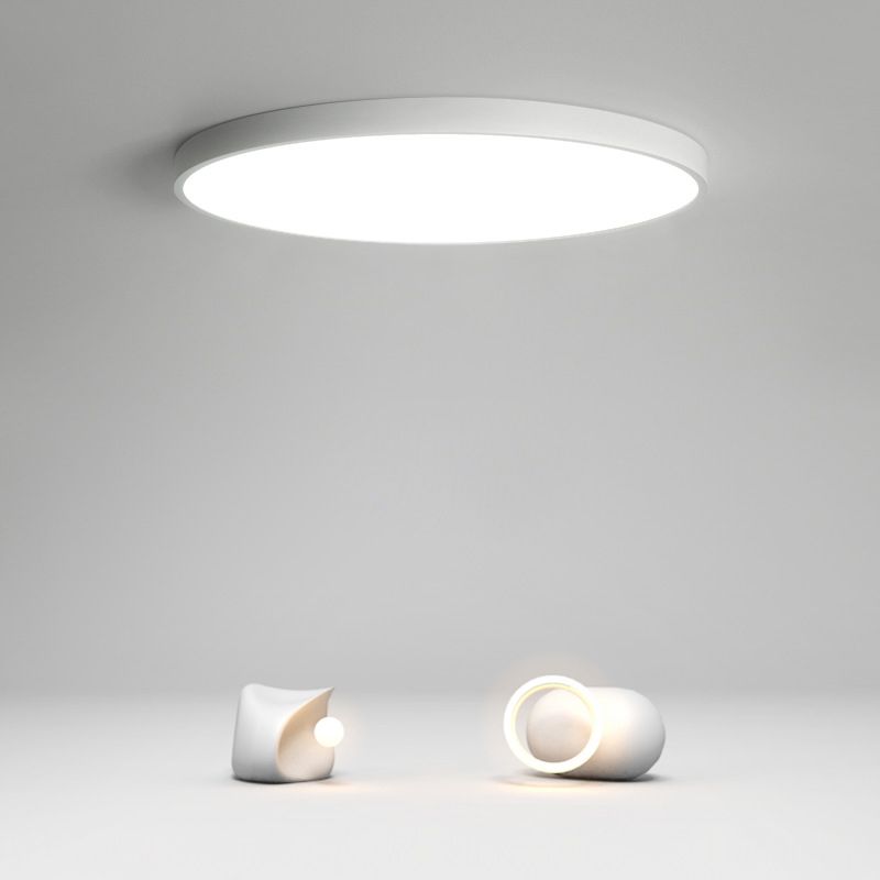 Ultra-thin Round Flush Mount Ceiling Lights Minimalist LED Flush Ceiling Lights for Bedroom