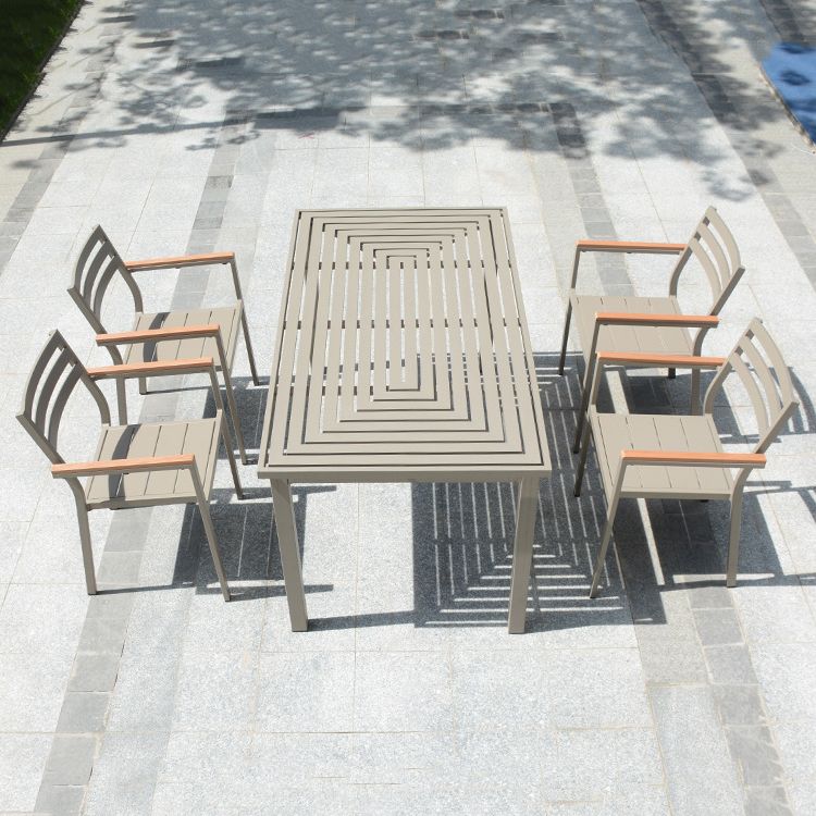 Modern Dining Table Set 1/4/5/7 Pieces Dining Table for Patio