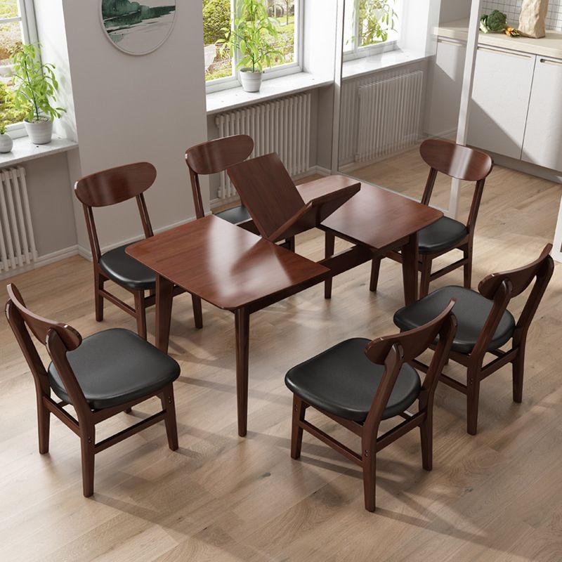 Solid Wood Dining Table Rectangle Modern Dining Table for Dining Room