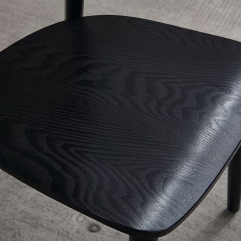 Industrial Style Dining Chair Solid Wood Open Back Armless chair