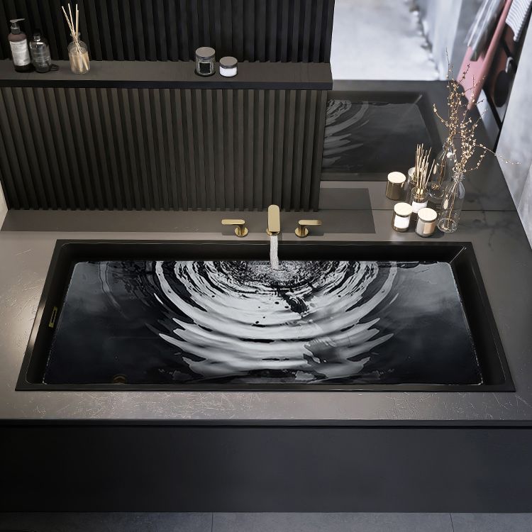 Modern Rectangle Embedded Bathtub Acrylic with Drain Bath Tub