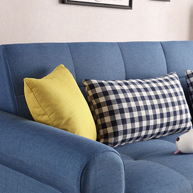 Cushion Back Futon Sofa Bed Pillow Included Flared Arms Sleeper Sofa