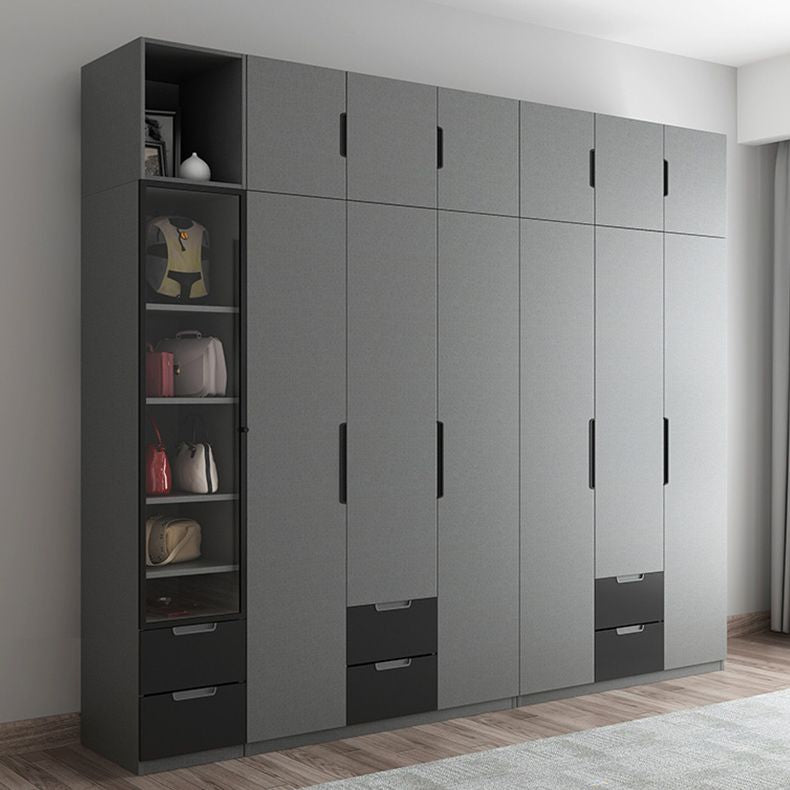 Contemporary Style Wardrobe Armoire Wood Armoire with Door for Bedroom