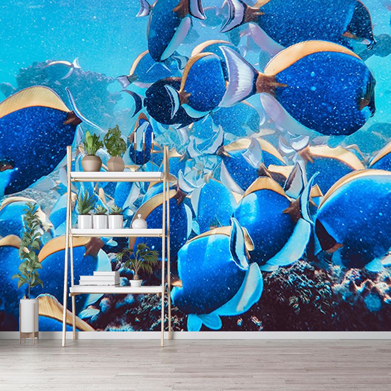 Deep Seabed Mural Decal Creature Wall Decor for Living Room, Custom Size