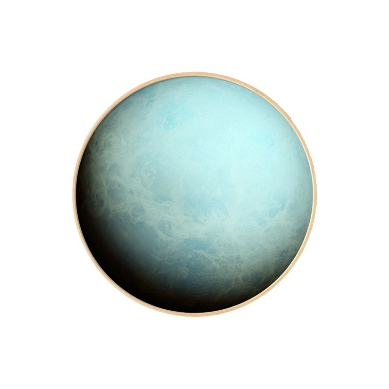 Outer Space Planet Wall Art Kids Textured Bedroom Canvas Print in Soft Color, Optional Sizes