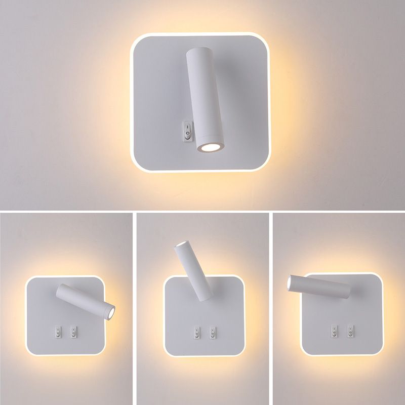 Wall Sconce Light 2 Lights Creative Modern Metal Wall Light for Bedroom