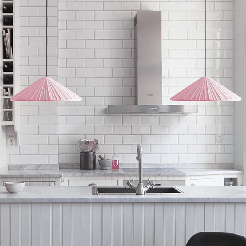 Geometric Shape Resin Hanging Light Nordic Macarons 1 Light Hanging Mounted Lights