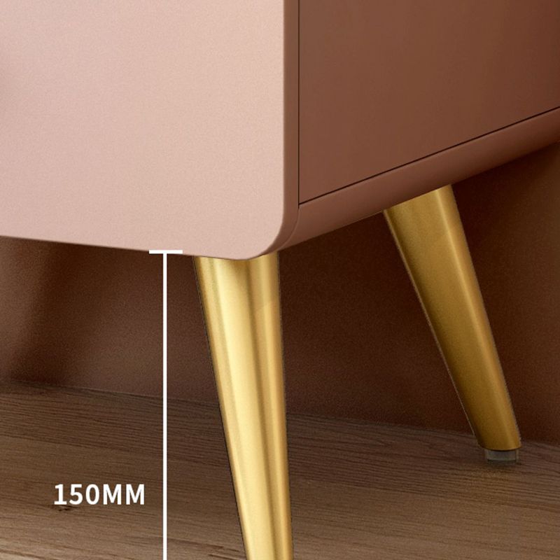 Wood Standard Bookcase Contemporary Style Closed Back Bookshelf with Drawer