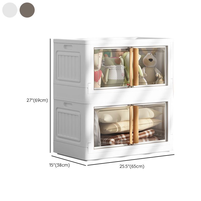 Contemporary Hinged Wardrobe Armoire Plastic Wardrobe Closet