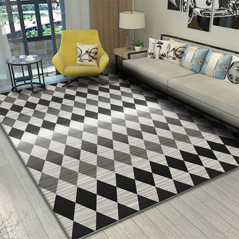 Light Brown Modern Rug Blending Flower Rug Stain Resistant Area Rug for Living Room